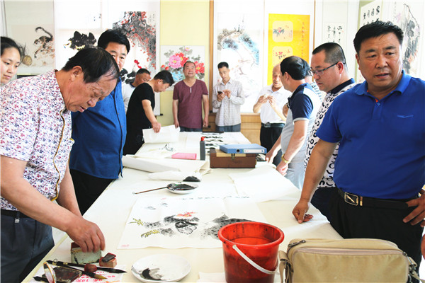 河北霸州西高村首届农民书画展