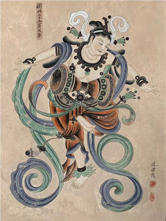 敦煌画家张杰龙敦煌绘画艺术的传承者